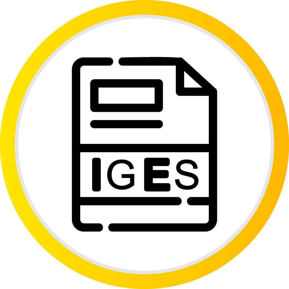 IGES Creative Icon Design vector