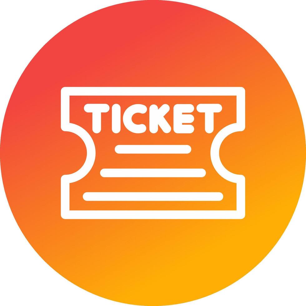 Ticket Creative Icon Design vector