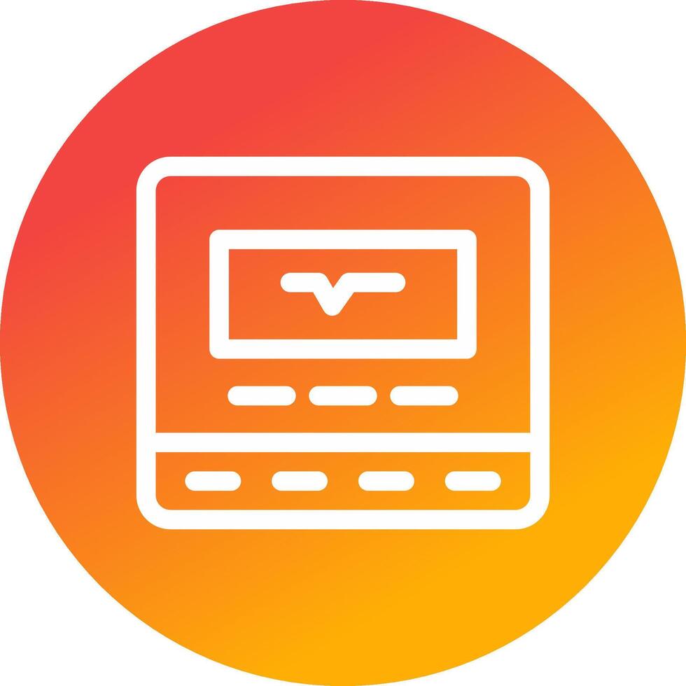 Cardiogram Creative Icon Design vector