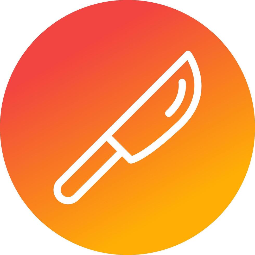 diseño de icono creativo de cuchillo vector