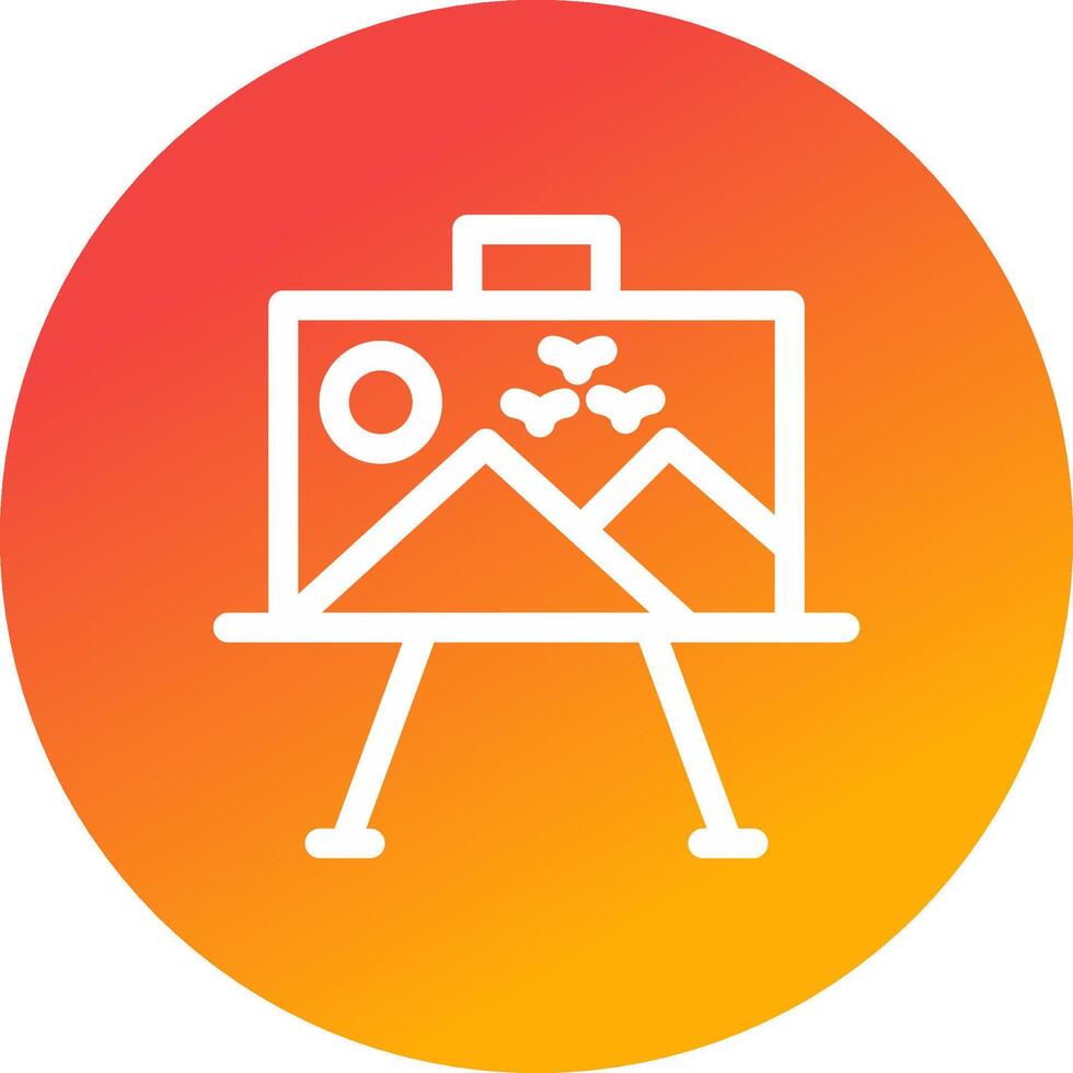 Paint Canvas Creative Icon Design vector