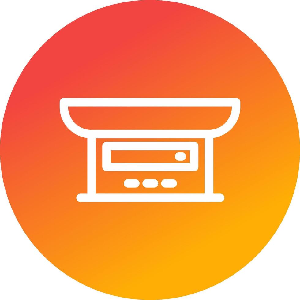Baby Weight Creative Icon Design vector