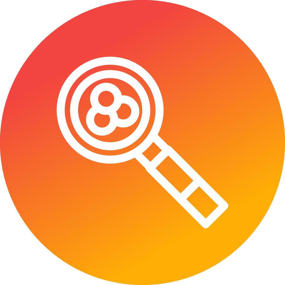 Magnifying Glass Creative Icon Design vector