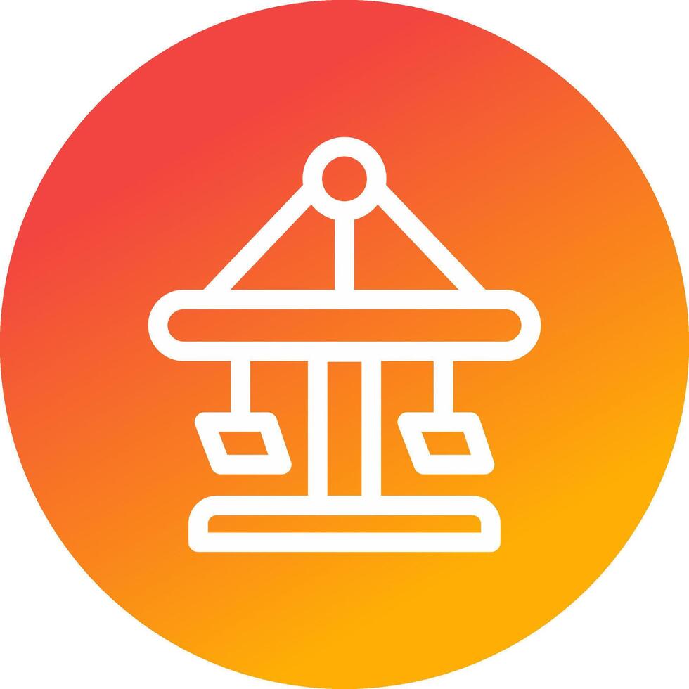 Merry Go Round Creative Icon Design vector