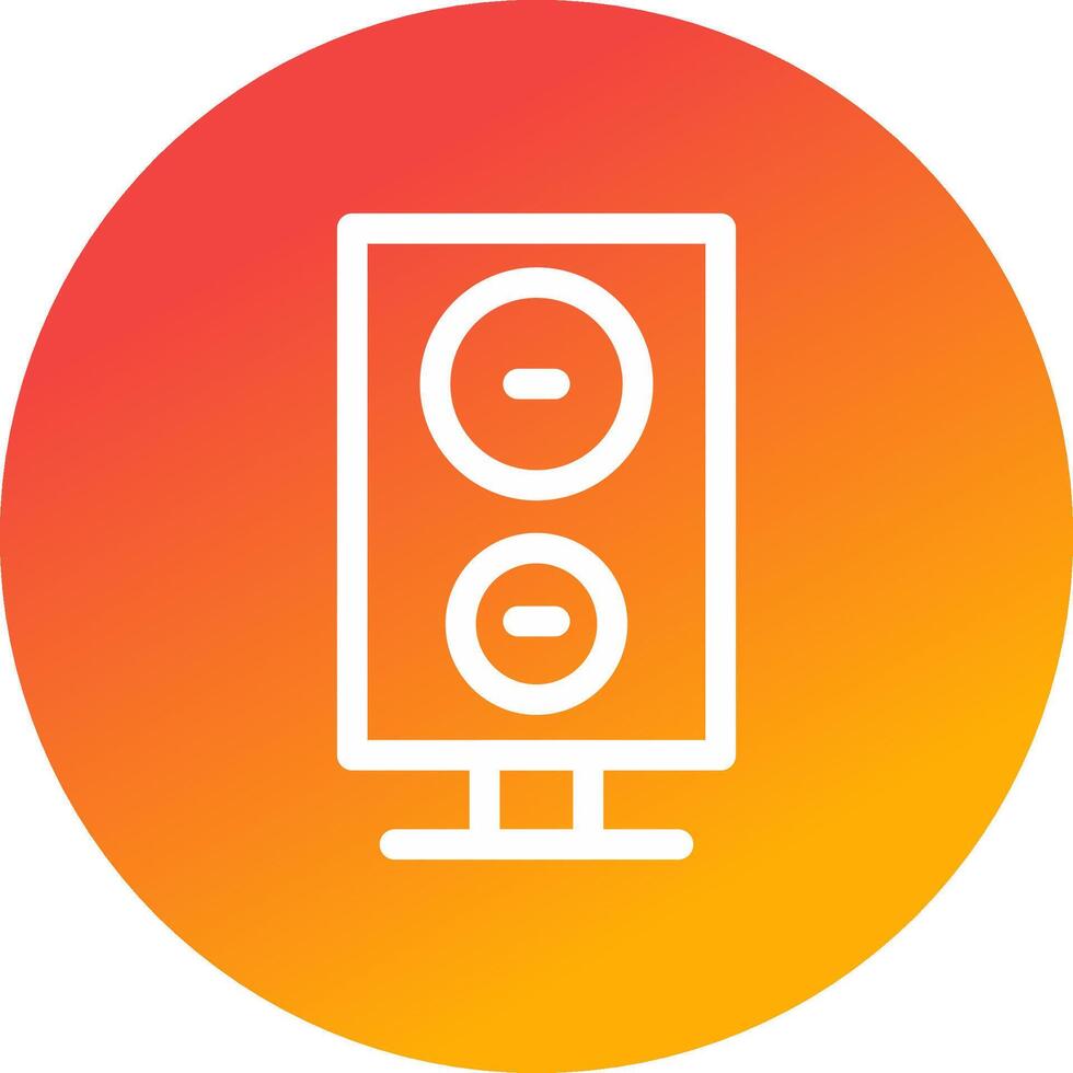 diseño de icono creativo de altavoz vector