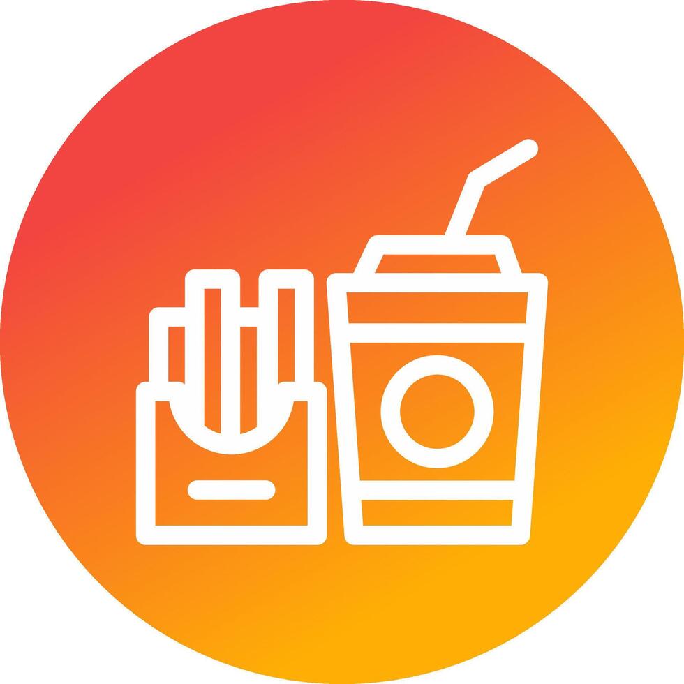 Fast Food Creative Icon Design vector
