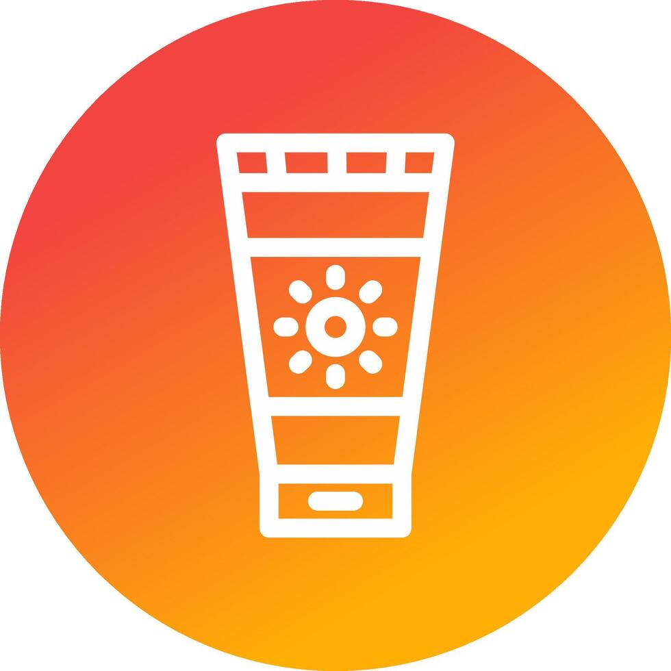 Sunscreen Creative Icon Design vector