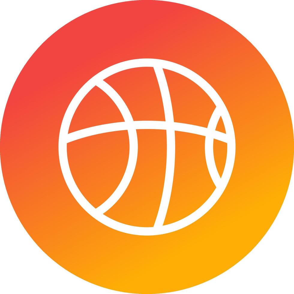 diseño de icono creativo de baloncesto vector