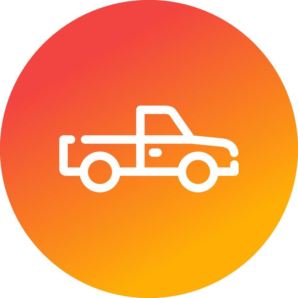 Pickup Truck Creative Icon Design vector