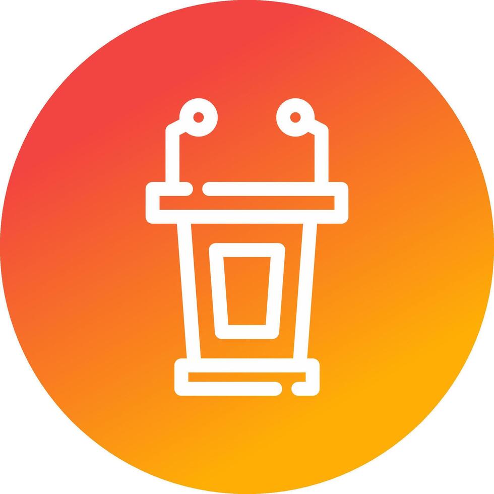 Lectern Creative Icon Design vector