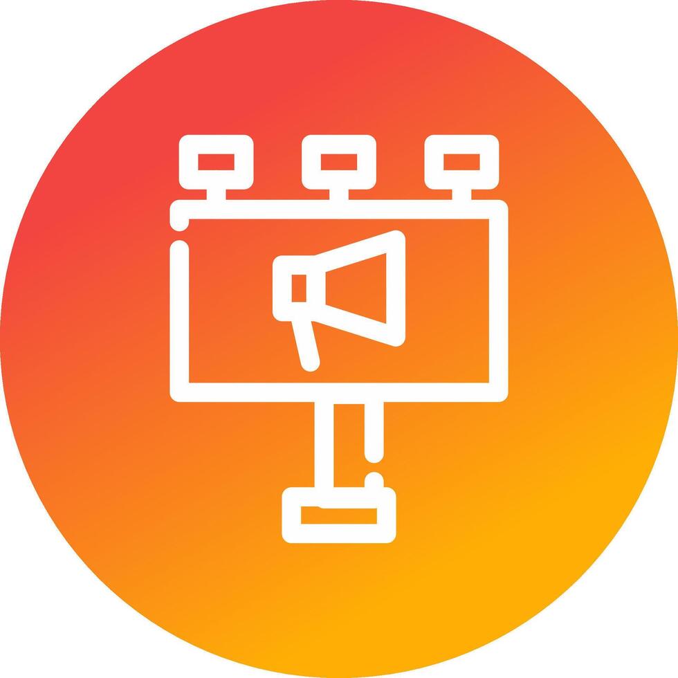 Billboard Creative Icon Design vector
