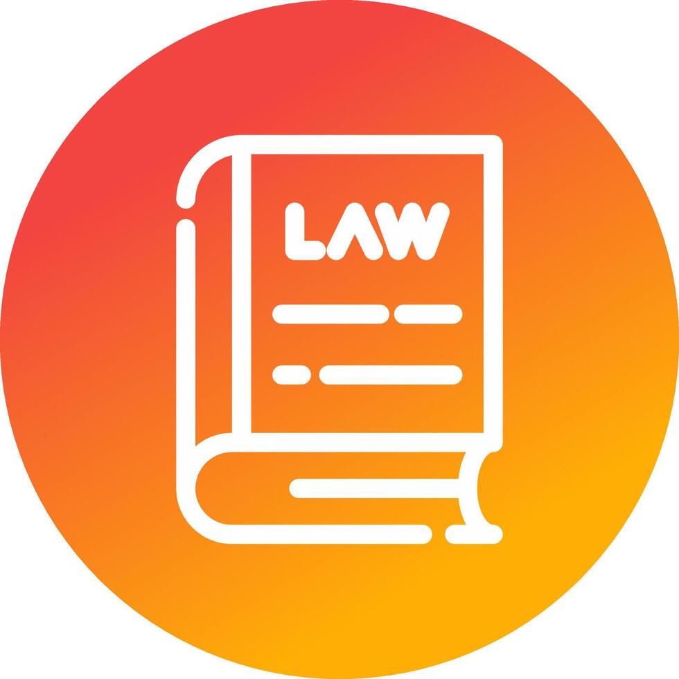 Law Book Creative Icon Design vector