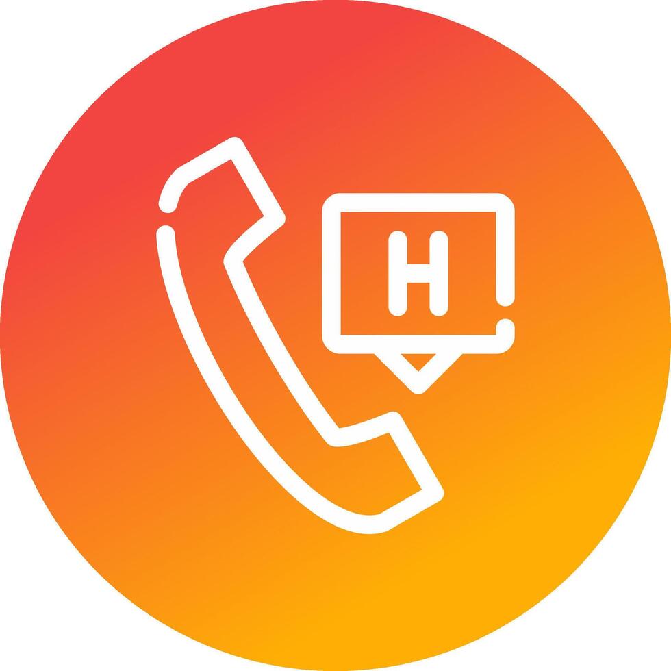 Emergency Call Creative Icon Design vector