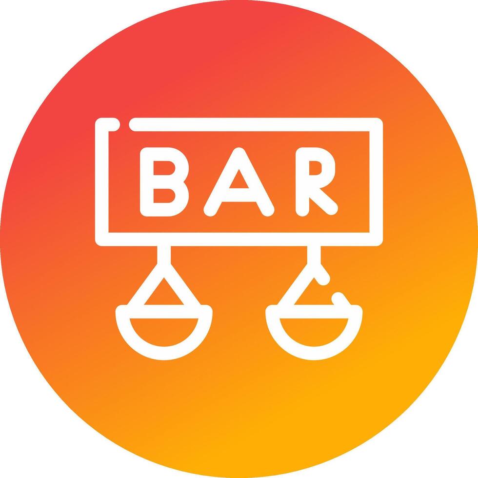 Bar Creative Icon Design vector