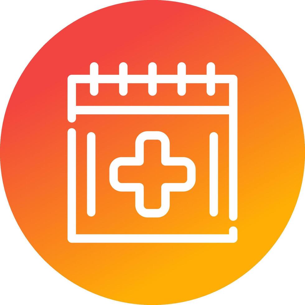 Medical Appointment Creative Icon Design vector