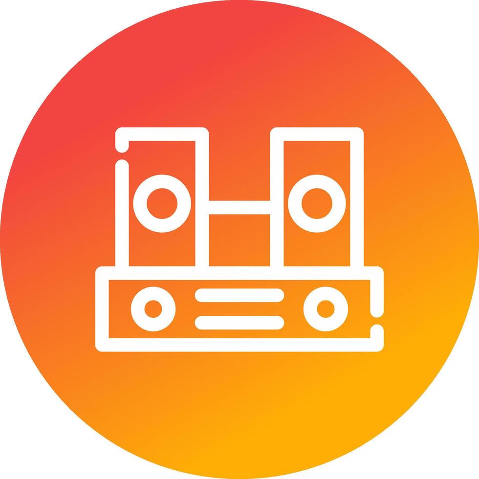 diseño de icono creativo de altavoces vector