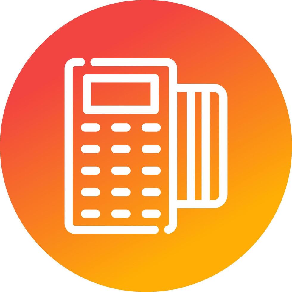 Pos Terminal Creative Icon Design vector