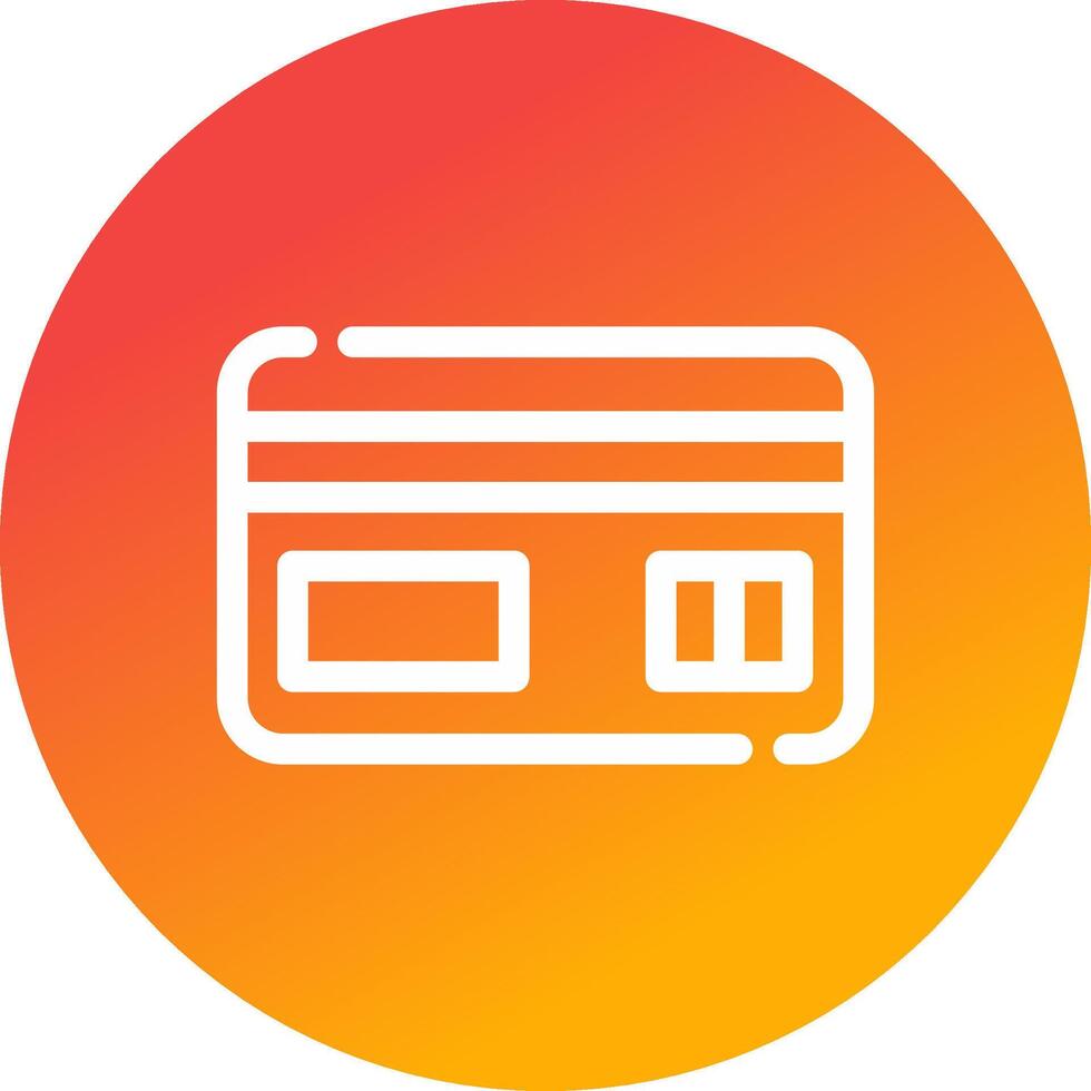Credit Card Creative Icon Design vector