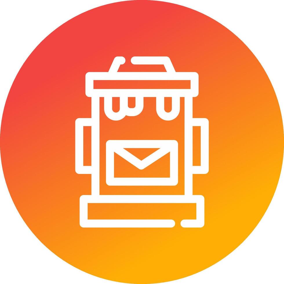 Postbox Creative Icon Design vector