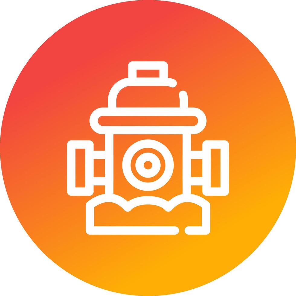 Fire Hydrant Creative Icon Design vector