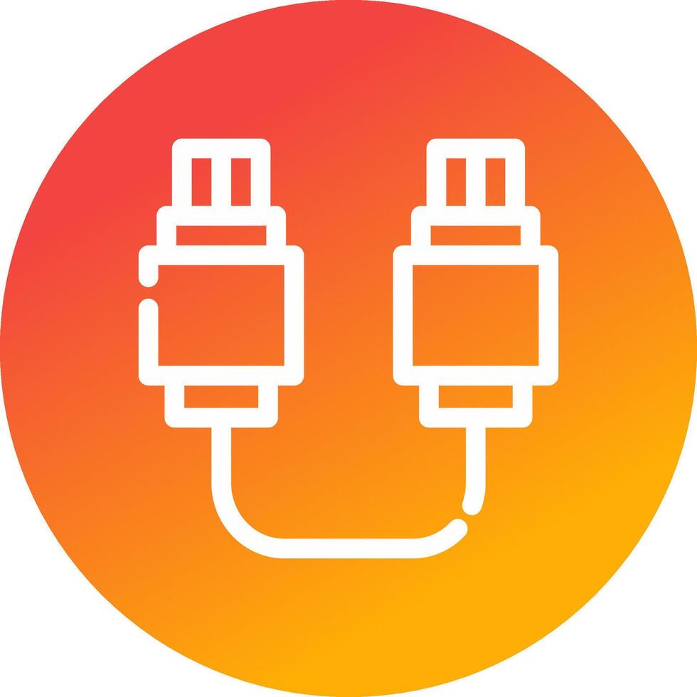 Usb Connection Creative Icon Design vector