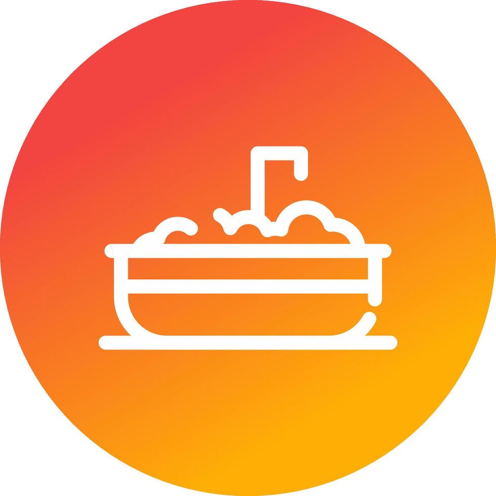 Bathtub Creative Icon Design vector
