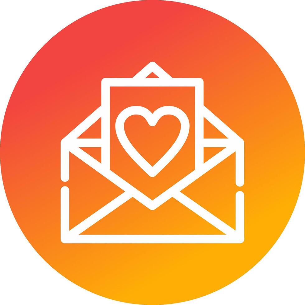 Love Letter Creative Icon Design vector