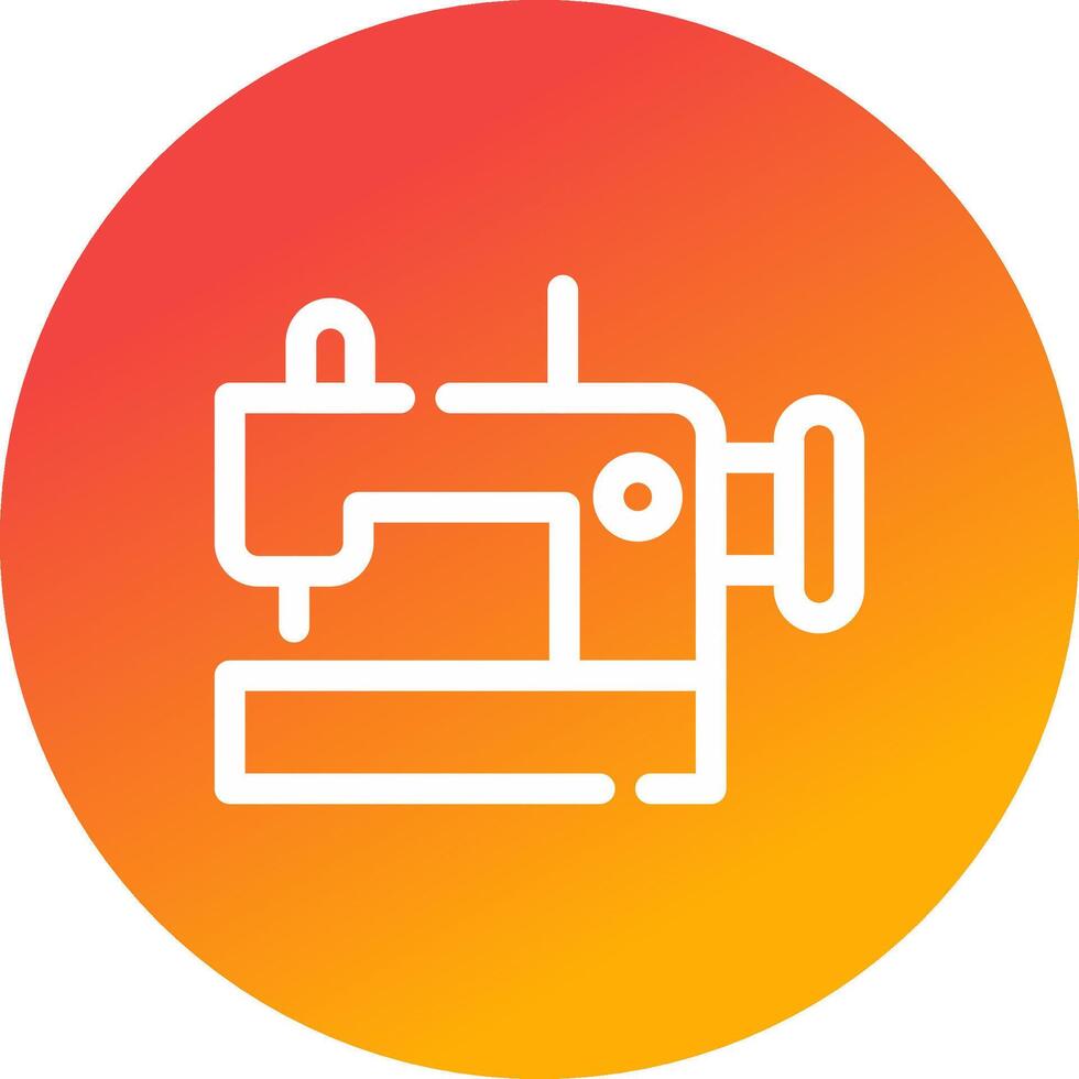 Sewing Machine Creative Icon Design vector