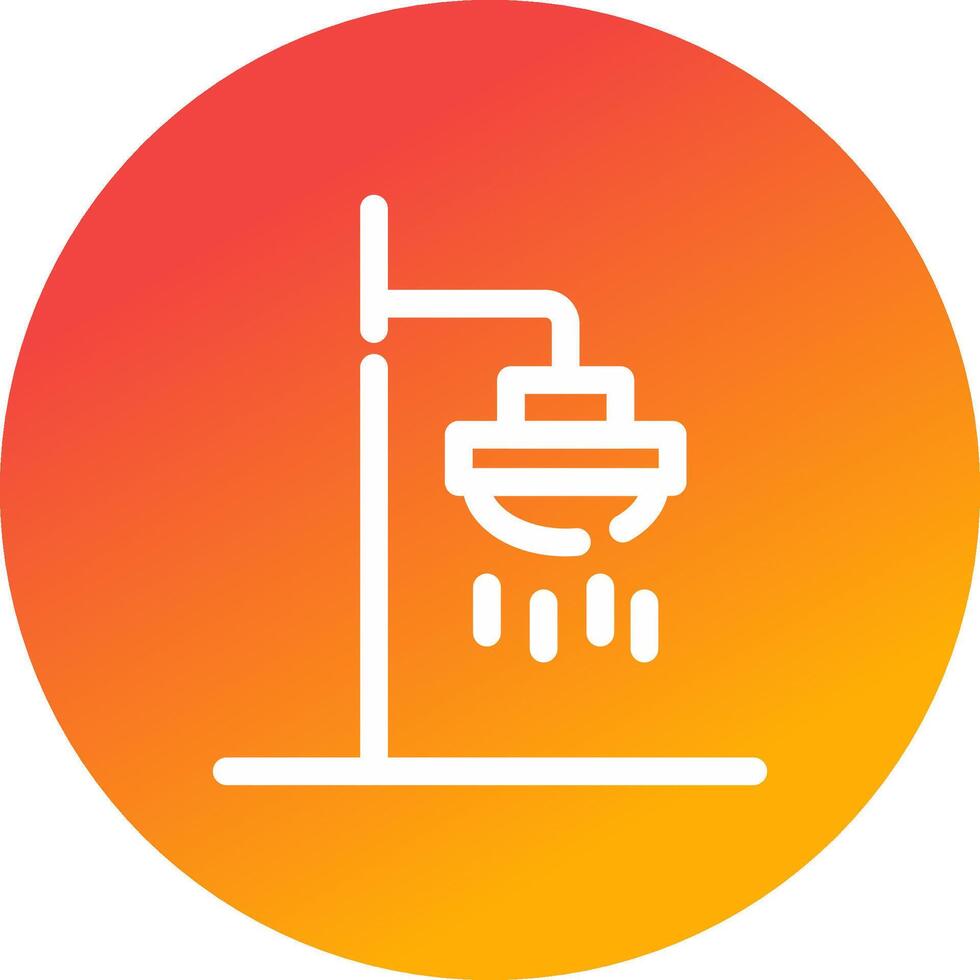 Roof Shower Creative Icon Design vector