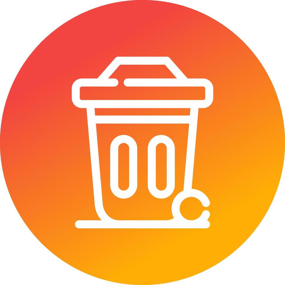 Dustbin Creative Icon Design vector
