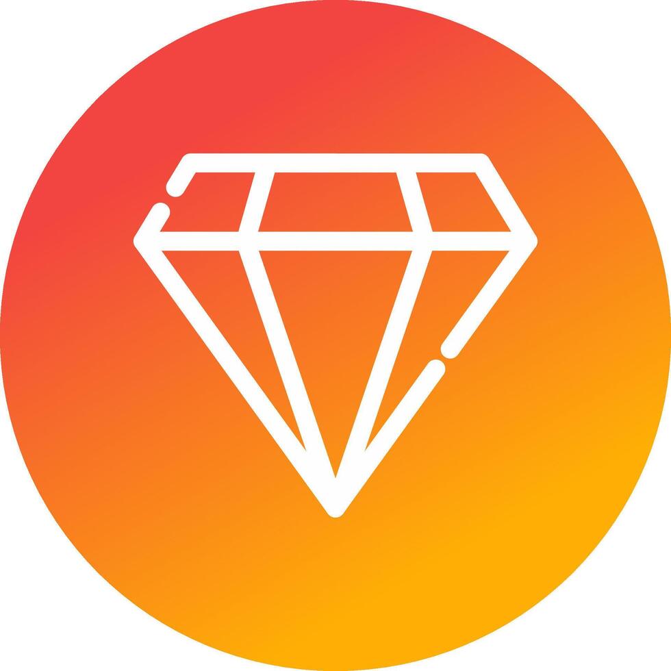 diseño de icono creativo de diamante vector