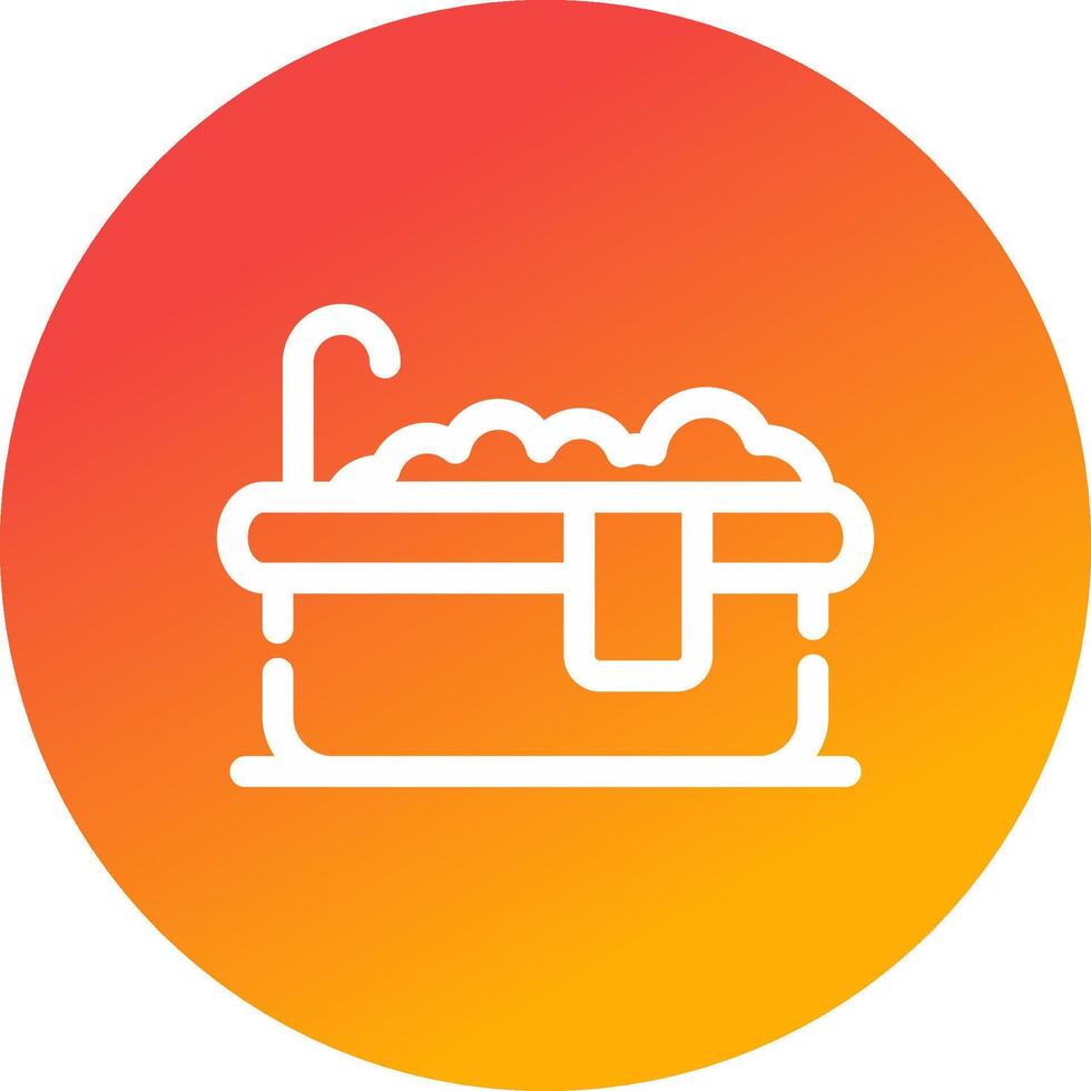 Bathtub Creative Icon Design vector