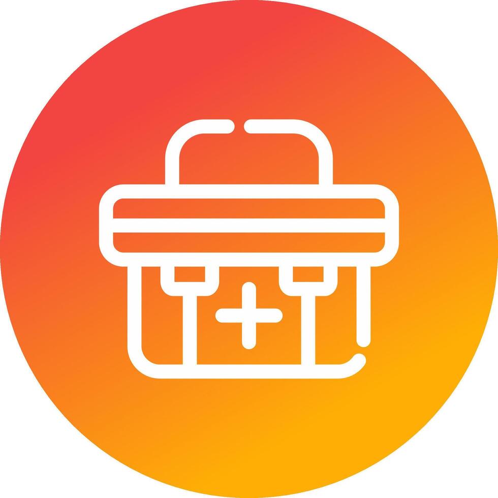 First Aid Kit Creative Icon Design vector