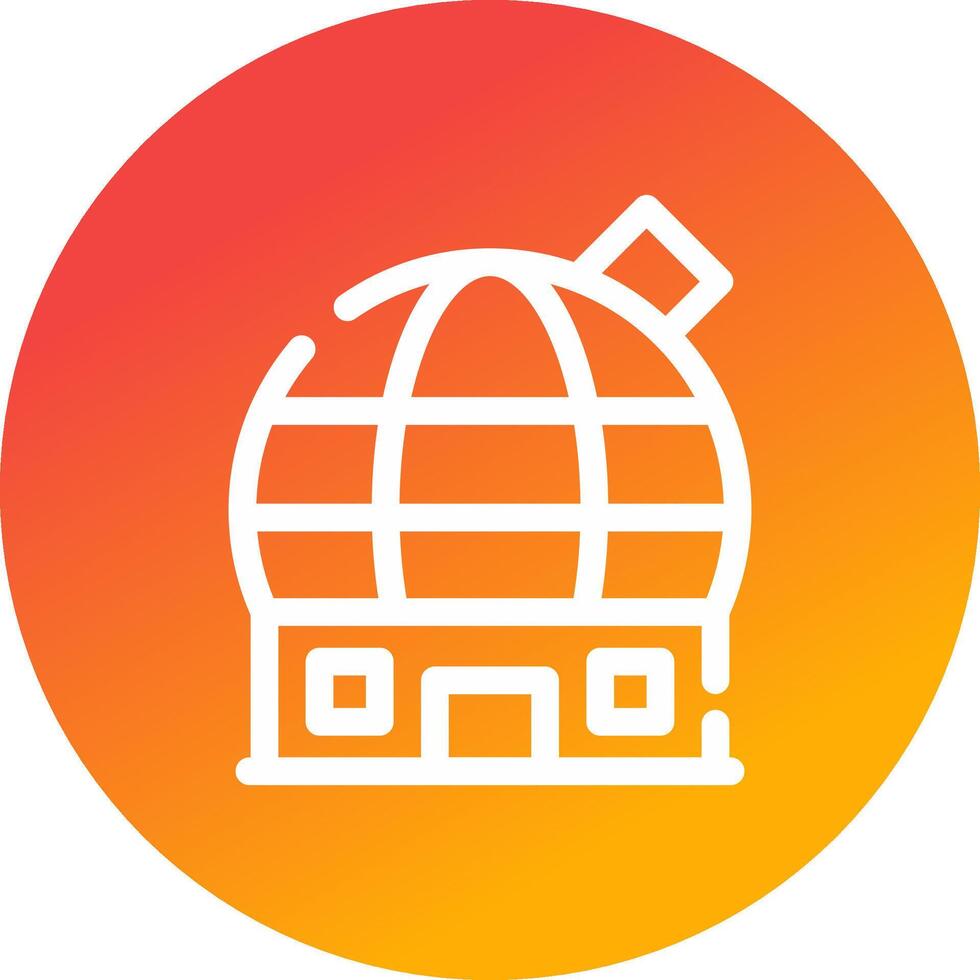 Observatory Creative Icon Design vector