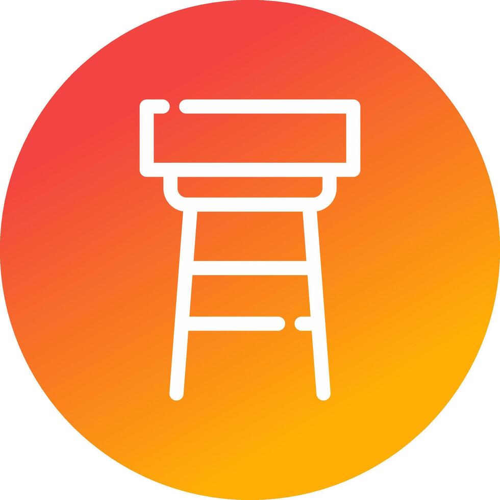 Stool Creative Icon Design vector