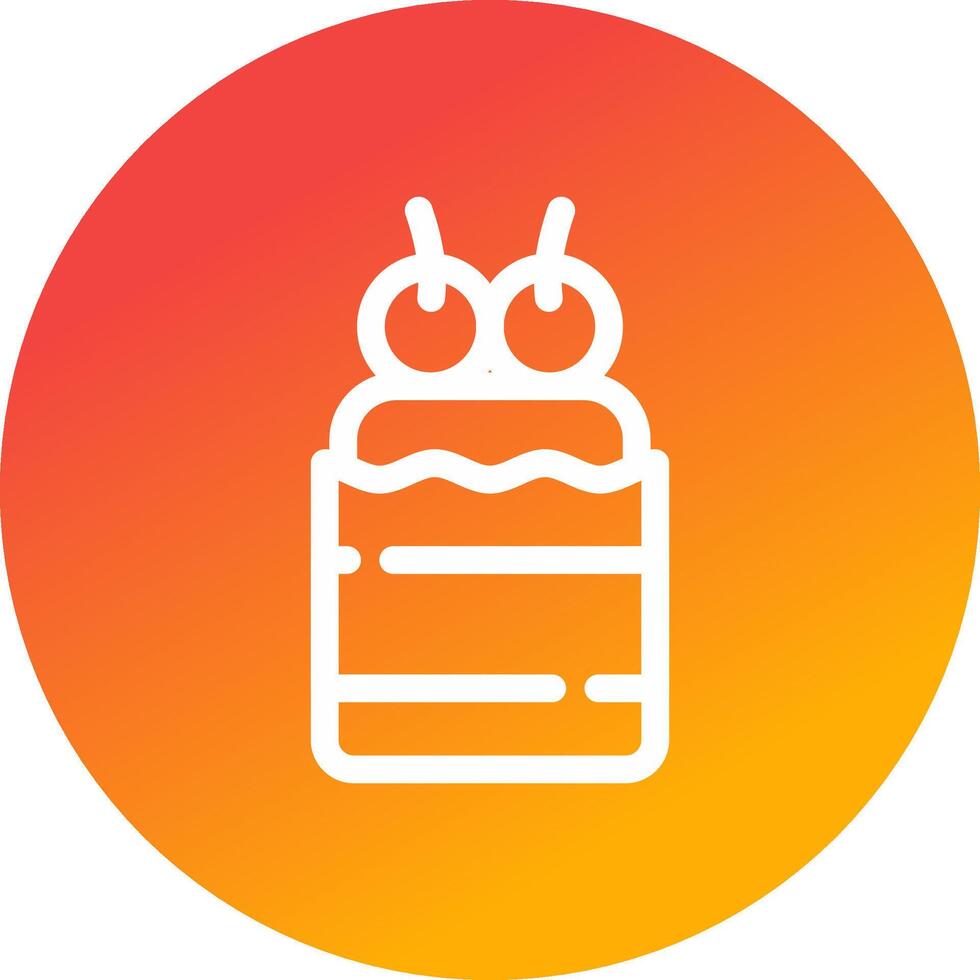 diseño de icono creativo de cupcake vector