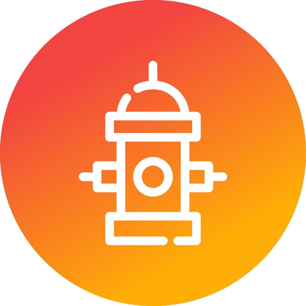 Fire Hydrant Creative Icon Design vector