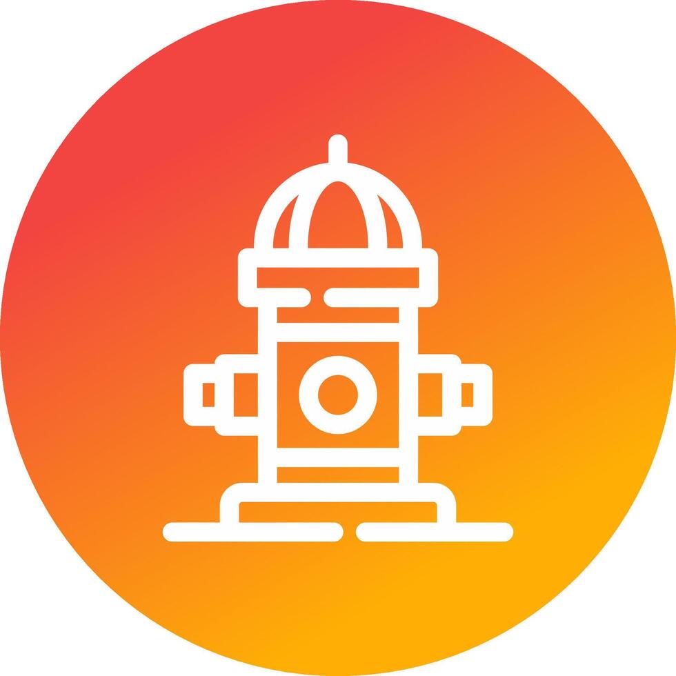 Fire Hydrant Creative Icon Design vector