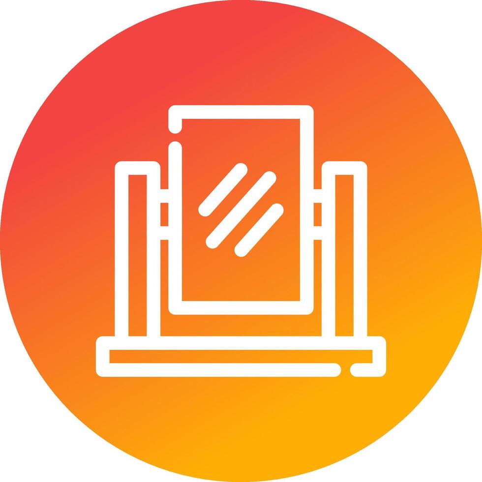 Mirror Creative Icon Design vector