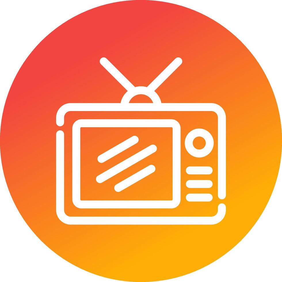 Tv Creative Icon Design vector