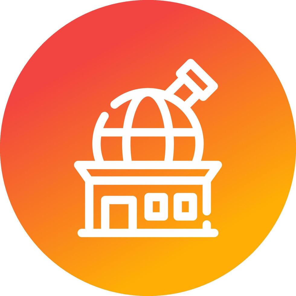 Observatory Creative Icon Design vector