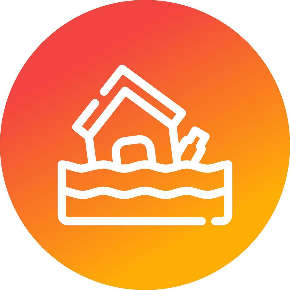 Flood Creative Icon Design vector