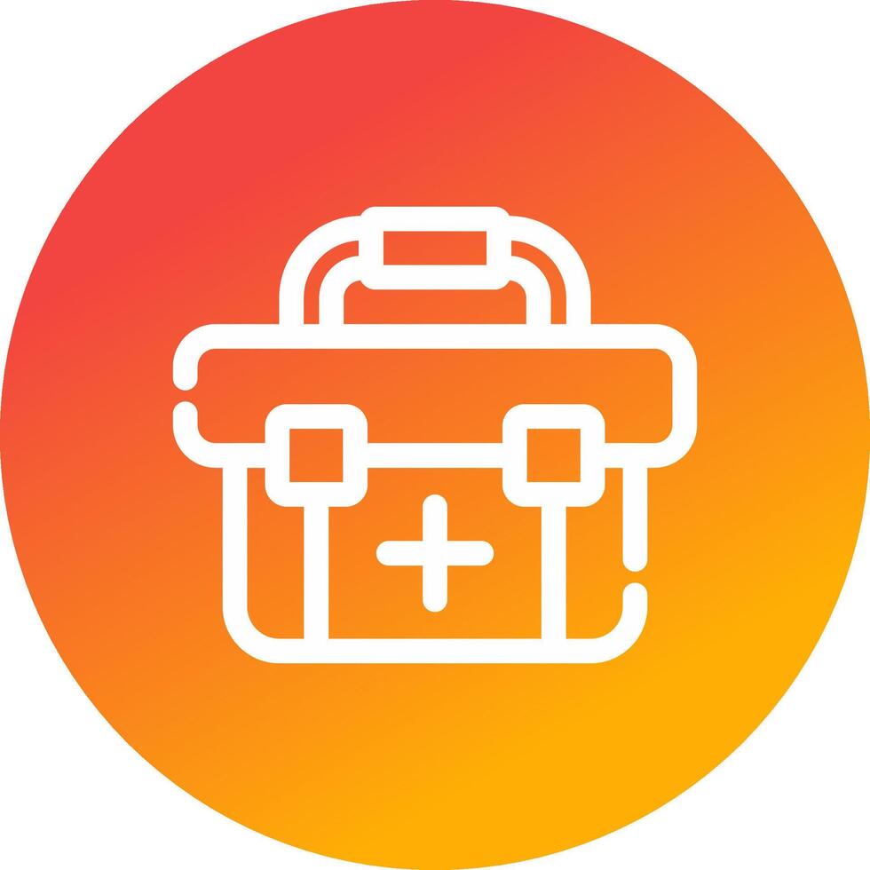 First Aid Kit Creative Icon Design vector