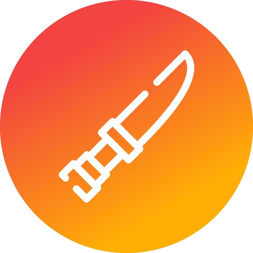 diseño de icono creativo de cuchillo vector