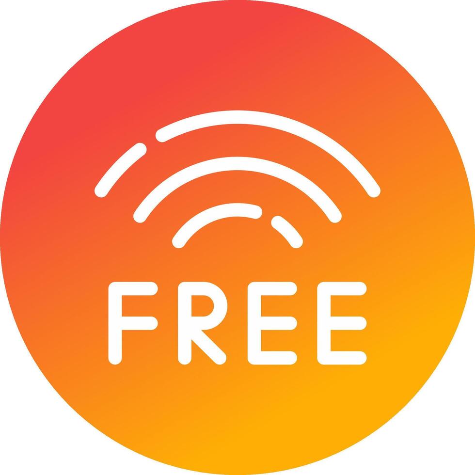 Free Wifi Creative Icon Design vector