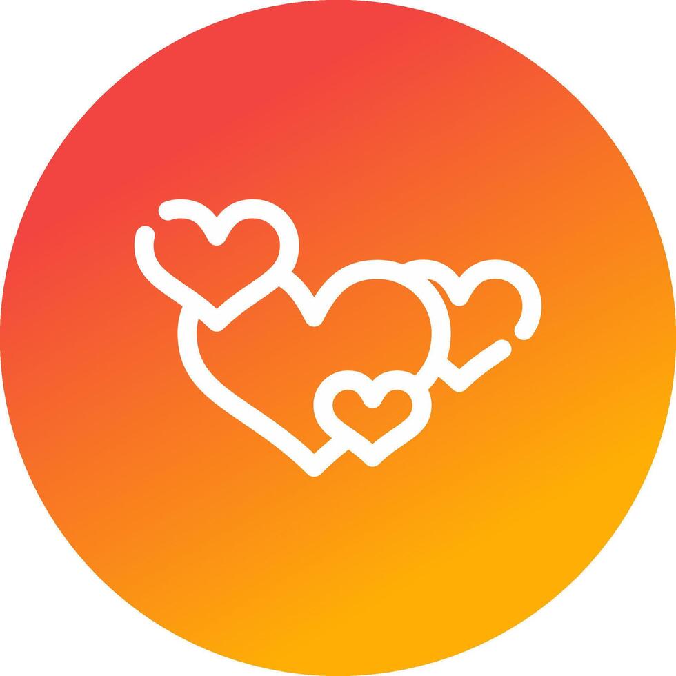 Hearts Creative Icon Design vector