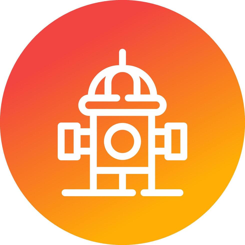 Fire Hydrant Creative Icon Design vector