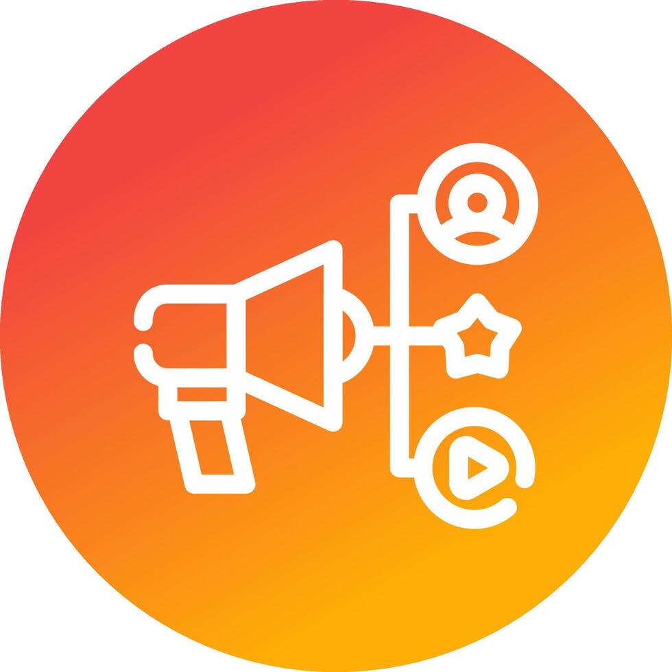Advertising Creative Icon Design vector