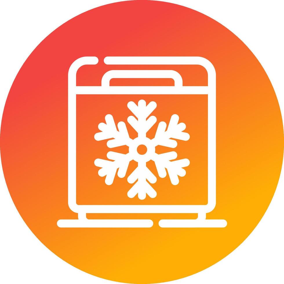 Freezer Creative Icon Design vector
