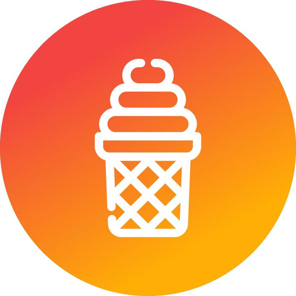 Ice Cream Creative Icon Design vector